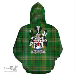 Scottish McKeown or Keon Coat of Arms Family Crest Ireland Hoodie Irish National Tartan Irish County Hoodie