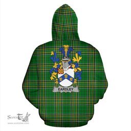 Scottish Eardley Coat of Arms Family Crest Ireland Hoodie Irish National Tartan Irish County Hoodie