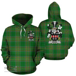 Scottish Minne Coat of Arms Family Crest Ireland Hoodie Irish National Tartan Irish County Hoodie