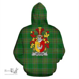 Scottish George Coat of Arms Family Crest Ireland Hoodie Irish National Tartan Irish County Hoodie