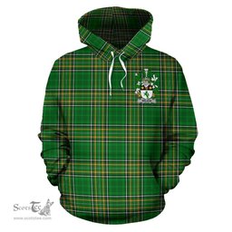 Scottish Wilson Coat of Arms Family Crest Ireland Hoodie Irish National Tartan Irish County Hoodie