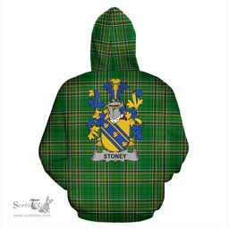 Scottish Stoney Coat of Arms Family Crest Ireland Hoodie Irish National Tartan Irish County Hoodie