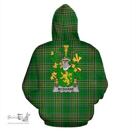 Scottish Shane or McShane Coat of Arms Family Crest Ireland Hoodie Irish National Tartan Irish County Hoodie