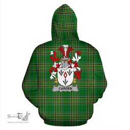 Scottish Carden Coat of Arms Family Crest Ireland Hoodie Irish National Tartan Irish County Hoodie
