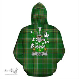 Scottish Weld Coat of Arms Family Crest Ireland Hoodie Irish National Tartan Irish County Hoodie