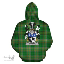 Scottish Doran or O'Doran Coat of Arms Family Crest Ireland Hoodie Irish National Tartan Irish County Hoodie