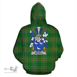 Scottish Magill Coat of Arms Family Crest Ireland Hoodie Irish National Tartan Irish County Hoodie