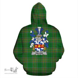Scottish Palles Coat of Arms Family Crest Ireland Hoodie Irish National Tartan Irish County Hoodie