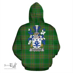 Scottish Shanahan or O'Shanahan Coat of Arms Family Crest Ireland Hoodie Irish National Tartan Irish County Hoodie
