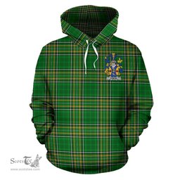 Scottish Forde or Consnave Coat of Arms Family Crest Ireland Hoodie Irish National Tartan Irish County Hoodie