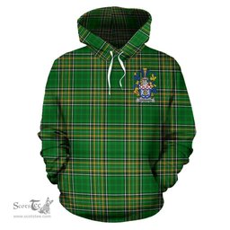 Scottish Hoolihan or O'Holohan Coat of Arms Family Crest Ireland Hoodie Irish National Tartan Irish County Hoodie