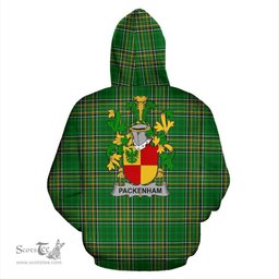 Scottish Packenham Coat of Arms Family Crest Ireland Hoodie Irish National Tartan Irish County Hoodie