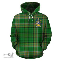 Scottish Cramer Coat of Arms Family Crest Ireland Hoodie Irish National Tartan Irish County Hoodie