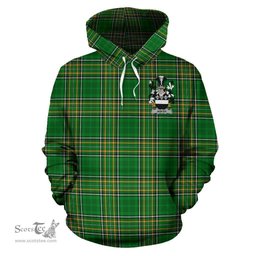 Scottish Ashby Coat of Arms Family Crest Ireland Hoodie Irish National Tartan Irish County Hoodie