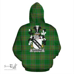 Scottish Ashborne Coat of Arms Family Crest Ireland Hoodie Irish National Tartan Irish County Hoodie
