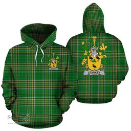Scottish Starkey Coat of Arms Family Crest Ireland Hoodie Irish National Tartan Irish County Hoodie