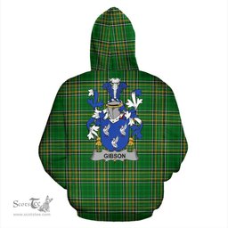 Scottish Gibson Coat of Arms Family Crest Ireland Hoodie Irish National Tartan Irish County Hoodie
