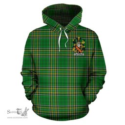 Scottish Callander Coat of Arms Family Crest Ireland Hoodie Irish National Tartan Irish County Hoodie