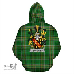 Scottish Callander Coat of Arms Family Crest Ireland Hoodie Irish National Tartan Irish County Hoodie