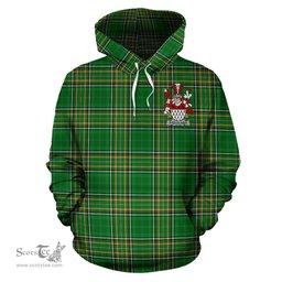Scottish Fitz-Oliver Coat of Arms Family Crest Ireland Hoodie Irish National Tartan Irish County Hoodie