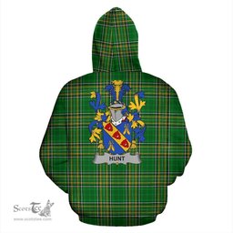 Scottish Hunt Coat of Arms Family Crest Ireland Hoodie Irish National Tartan Irish County Hoodie