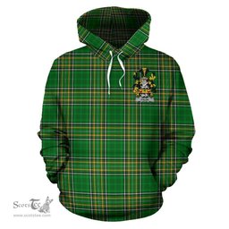 Scottish Tyler Coat of Arms Family Crest Ireland Hoodie Irish National Tartan Irish County Hoodie