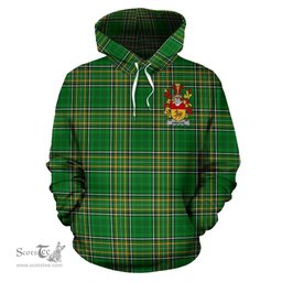 Scottish Uniacke Coat of Arms Family Crest Ireland Hoodie Irish National Tartan Irish County Hoodie