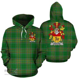 Scottish Uniacke Coat of Arms Family Crest Ireland Hoodie Irish National Tartan Irish County Hoodie