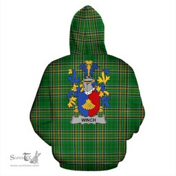 Scottish Winch Coat of Arms Family Crest Ireland Hoodie Irish National Tartan Irish County Hoodie