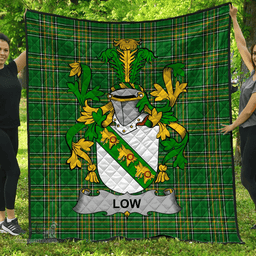 Scottish Low Irish Coat of Arms Family Crest Quilt Irish National Tartan Irish County Quilts