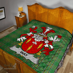 Scottish Way Irish Coat of Arms Family Crest Quilt Irish National Tartan Irish County Quilts