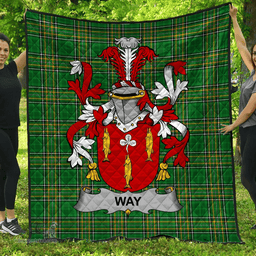 Scottish Way Irish Coat of Arms Family Crest Quilt Irish National Tartan Irish County Quilts
