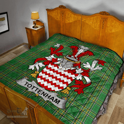 Scottish Tottenham Irish Coat of Arms Family Crest Quilt Irish National Tartan Irish County Quilts