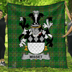 Scottish Misset Irish Coat of Arms Family Crest Quilt Irish National Tartan Irish County Quilts