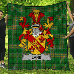 Scottish Lane Irish Coat of Arms Family Crest Quilt Irish National Tartan Irish County Quilts