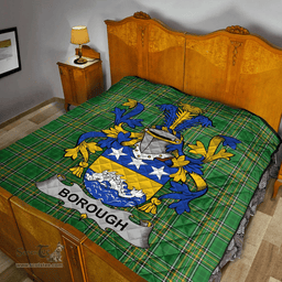 Scottish Borough Irish Coat of Arms Family Crest Quilt Irish National Tartan Irish County Quilts