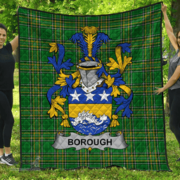 Scottish Borough Irish Coat of Arms Family Crest Quilt Irish National Tartan Irish County Quilts