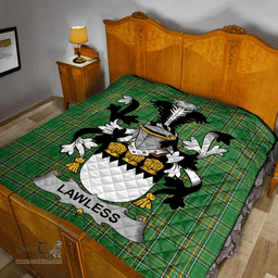 Scottish Lawless Irish Coat of Arms Family Crest Quilt Irish National Tartan Irish County Quilts
