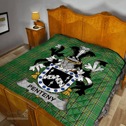 Scottish Penteny Irish Coat of Arms Family Crest Quilt Irish National Tartan Irish County Quilts