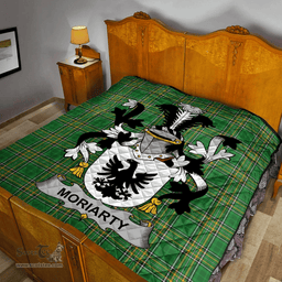 Scottish Moriarty Or O'Moriarty Irish Coat of Arms Family Crest Quilt Irish National Tartan Irish County Quilts