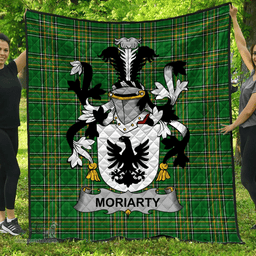 Scottish Moriarty Or O'Moriarty Irish Coat of Arms Family Crest Quilt Irish National Tartan Irish County Quilts