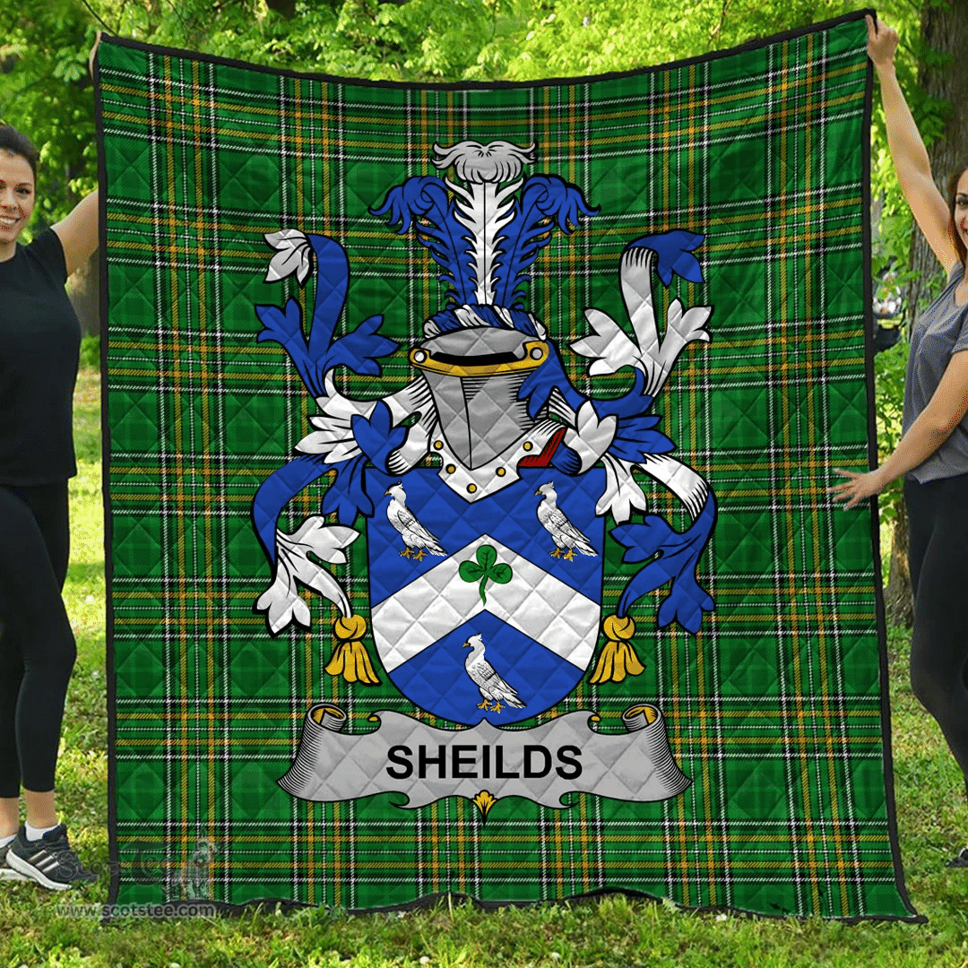 Scottish Sheilds Irish Coat of Arms Family Crest Quilt Irish National Tartan Irish County Quilts