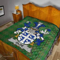 Scottish Olde Irish Coat of Arms Family Crest Quilt Irish National Tartan Irish County Quilts