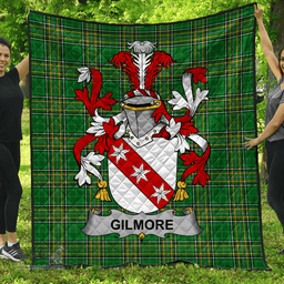 Scottish Gilmore Irish Coat of Arms Family Crest Quilt Irish National Tartan Irish County Quilts