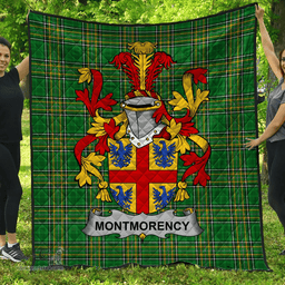 Scottish Montmorency Irish Coat of Arms Family Crest Quilt Irish National Tartan Irish County Quilts
