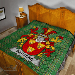 Scottish Parsons Irish Coat of Arms Family Crest Quilt Irish National Tartan Irish County Quilts