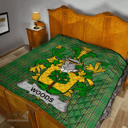 Scottish Woods Irish Coat of Arms Family Crest Quilt Irish National Tartan Irish County Quilts