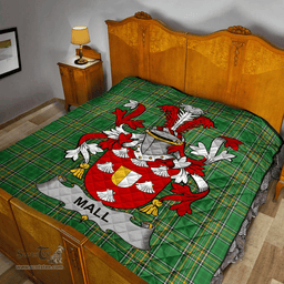 Scottish Mall Irish Coat of Arms Family Crest Quilt Irish National Tartan Irish County Quilts
