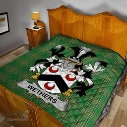 Scottish Wethers Irish Coat of Arms Family Crest Quilt Irish National Tartan Irish County Quilts