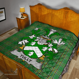 Scottish Tuly Or Mcatilla Irish Coat of Arms Family Crest Quilt Irish National Tartan Irish County Quilts